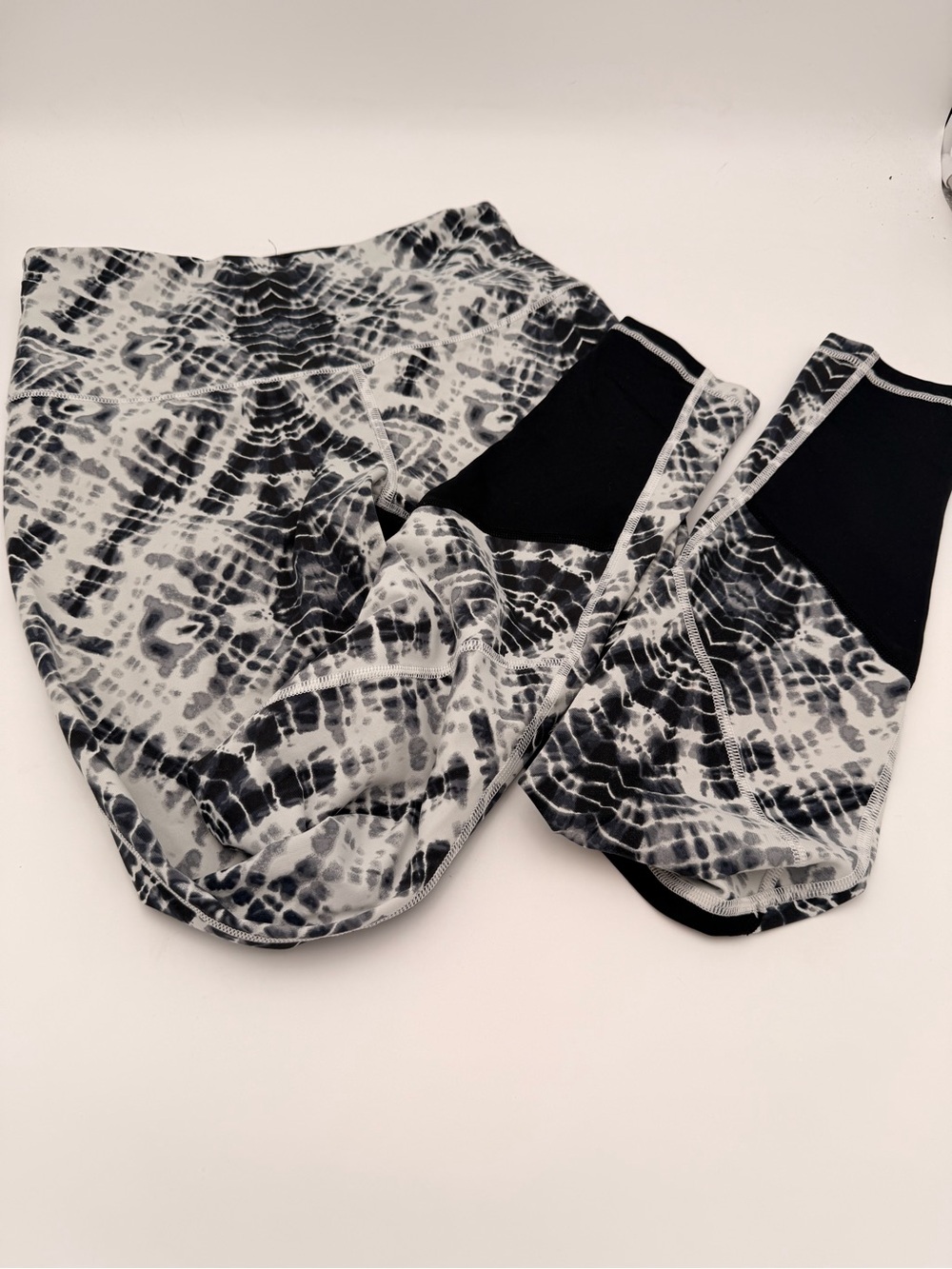 VSX Black & White Tie-Dye Athletic Skirt with Built-In Shorts